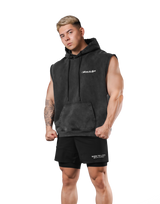 JP × UK Ring Vintage Armhole Hoodie - Black