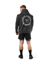 JP × UK Ring Vintage Armhole Hoodie - Black