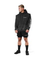 JP × UK Ring Vintage Armhole Hoodie - Black