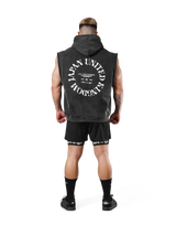 JP × UK Ring Vintage Armhole Hoodie - Black