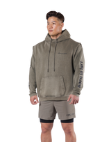 JP × UK Ring Vintage Armhole Hoodie - Khaki