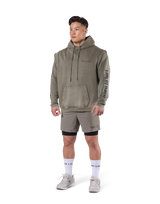 JP × UK Ring Vintage Armhole Hoodie - Khaki