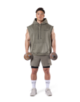 JP × UK Ring Vintage Armhole Hoodie - Khaki