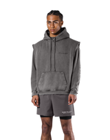 JP × UK Ring Vintage Armhole Hoodie - Grey