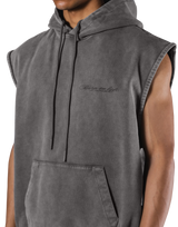 JP × UK Ring Vintage Armhole Hoodie - Grey