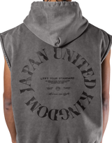 JP × UK Ring Vintage Armhole Hoodie - Grey