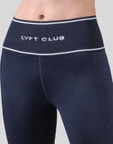 LÝFT Club Waist Rib Leggings - Navy
