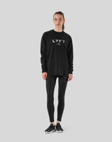 LÝFT Logo Long T-Shirt - Black