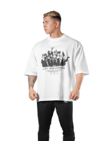 Vintage Statue Graphic Extra Big T-Shirt - White