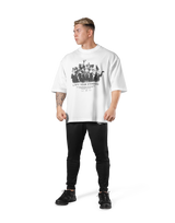 Vintage Statue Graphic Extra Big T-Shirt - White