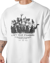 Vintage Statue Graphic Extra Big T-Shirt - White