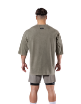 Vintage Statue Graphic Extra Big T-Shirt - Khaki