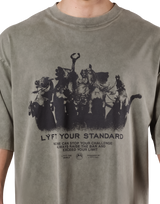 Vintage Statue Graphic Extra Big T-Shirt - Khaki