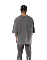 Vintage Statue Graphic Extra Big T-Shirt - D.Grey