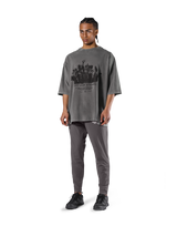 Vintage Statue Graphic Extra Big T-Shirt - D.Grey