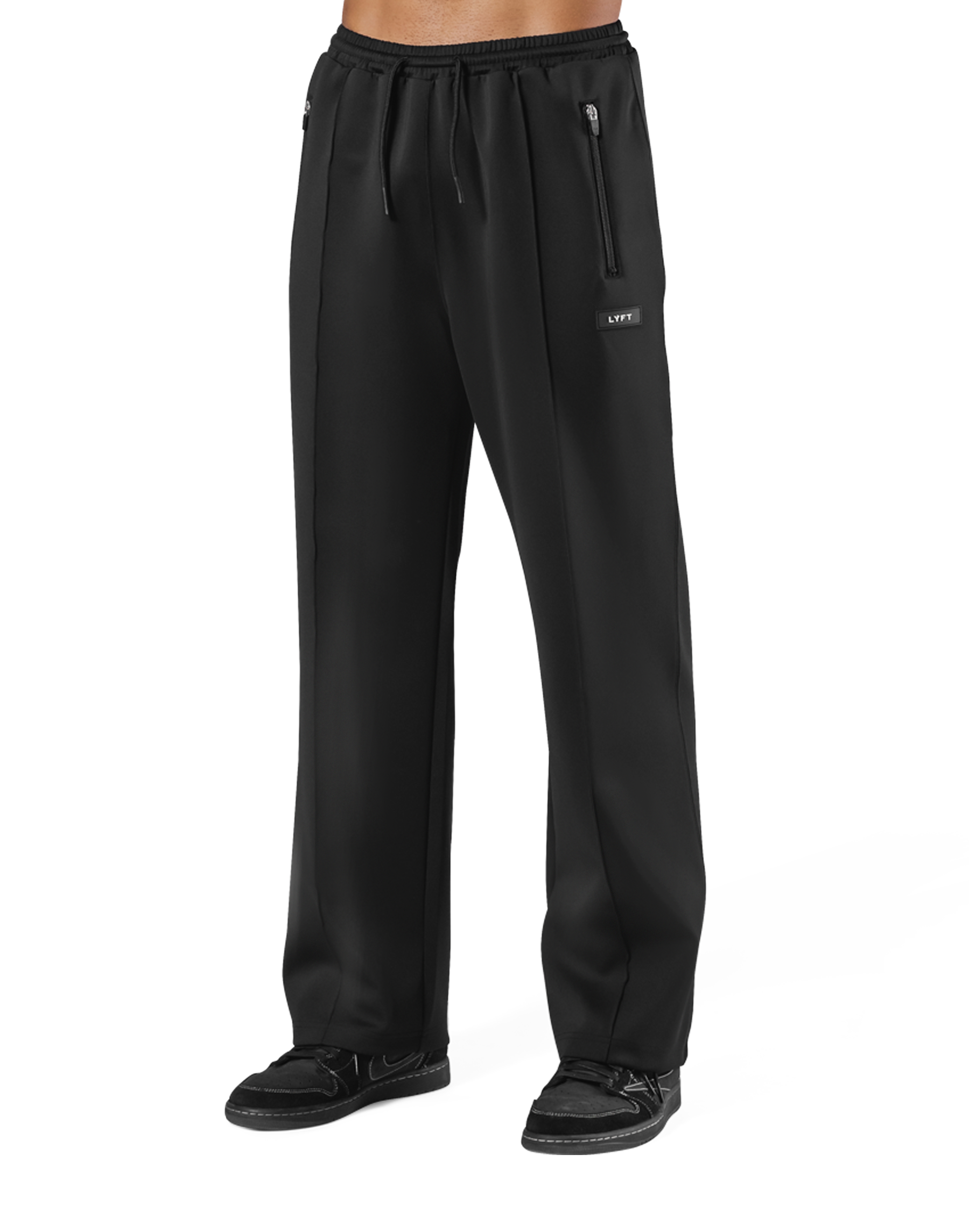 Standard Wide Track Pants - Black – LÝFT Standard Wide Track Pants - Black – LÝFT