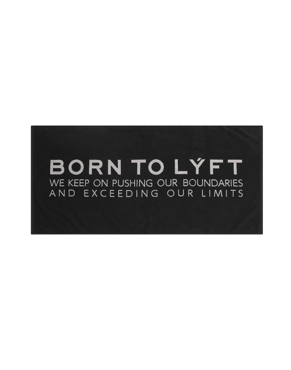 Born To LÝFT Beach Towel - Black