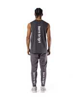 Stretch Waffle Nylon Loose Fit Tanktop - D.Grey