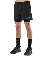 Born To LÝFT Stretch Layered Shorts - Black