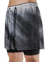 Born To LÝFT Stretch Layered Shorts - Grey