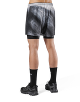 Born To LÝFT Stretch Layered Shorts - Grey