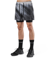 Born To LÝFT Stretch Layered Shorts - Grey