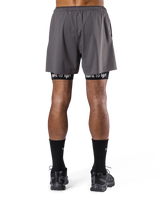 Born To LÝFT Stretch Layered Shorts - D.Grey