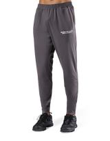 Calf Logo Stretch Slim Straight Pants - D.Grey