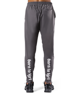 Calf Logo Stretch Slim Straight Pants - D.Grey