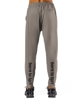 Calf Logo Stretch Slim Straight Pants - Beige