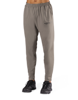 Calf Logo Stretch Slim Straight Pants - Beige