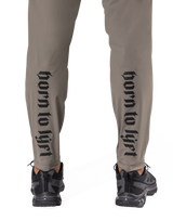 Calf Logo Stretch Slim Straight Pants - Beige