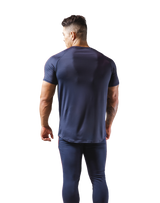 Slim Fit 2 Line T-Shirt 2 - Navy