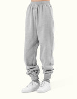 LÝFT Label Wide Sweat Pants - Grey