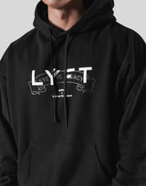 Heritage Logo Oversize Sweat Hoodie - Black