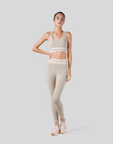 Stripe Cross Strap Bratop - Beige