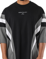 Round Pattern Extra Big T-Shirt V.2 - Black