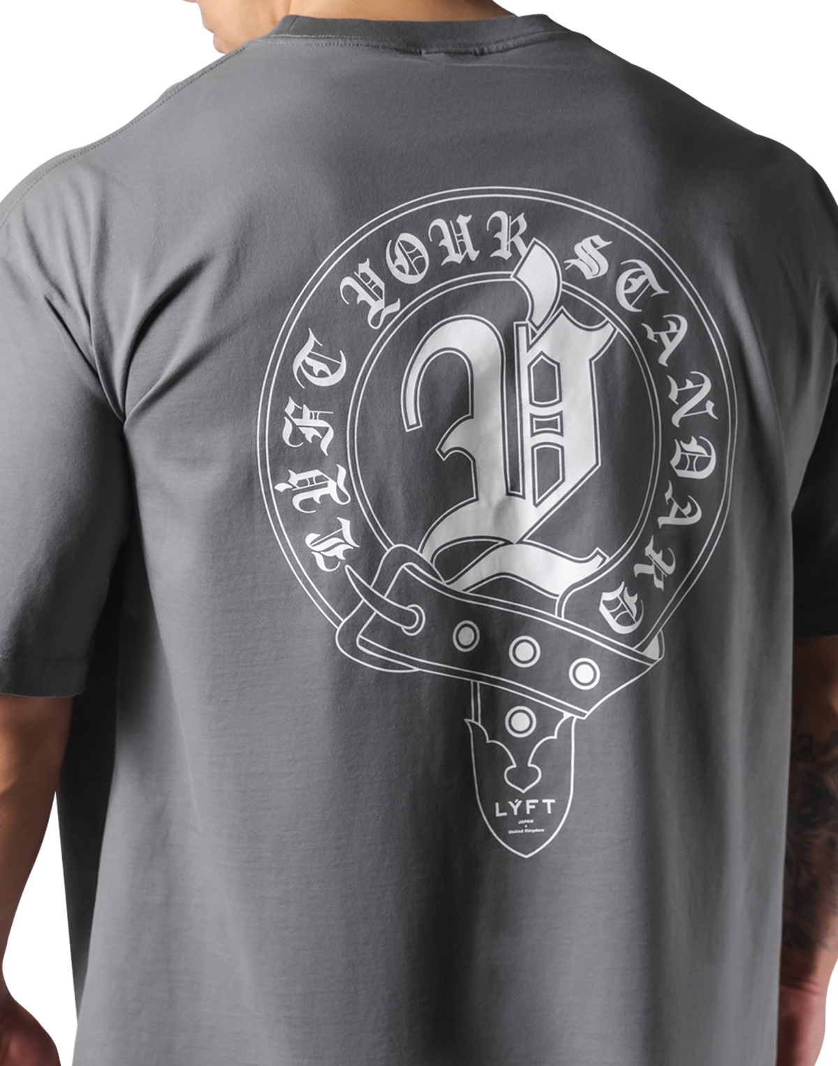 Old English Big T-Shirt - D.Grey