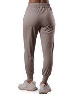 2Way Stretch Pleats Pants - Light Brown