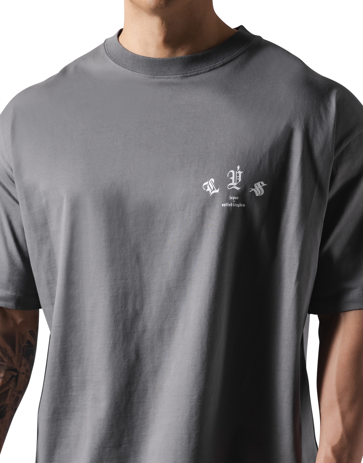 Old English Big T-Shirt - D.Grey