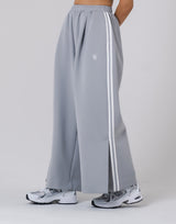 Two Line Slit Wide Pants - Grey