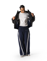 SWITCH LAYER™ 2Line TRACK | BLACK Puffer Jacket V.2 - Navy