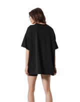 Patching Logo Oversize T-Shirt - Black