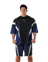 Round Pattern Extra Big T-Shirt V.2 - Navy