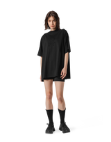 Patching Logo Oversize T-Shirt - Black
