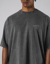 One Point LÝFT Logo Vintage Big T-Shirt - D.Grey