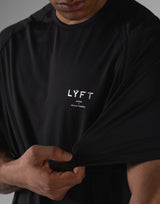 LÝFT Athletic Mesh Raglan Sleeve T-Shirt - Black