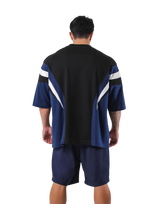 Round Pattern Extra Big T-Shirt V.2 - Navy