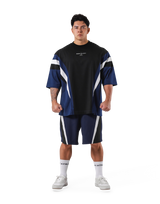 Round Pattern Extra Big T-Shirt V.2 - Navy