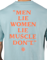 Back Message Big T-Shirt - L.Blue